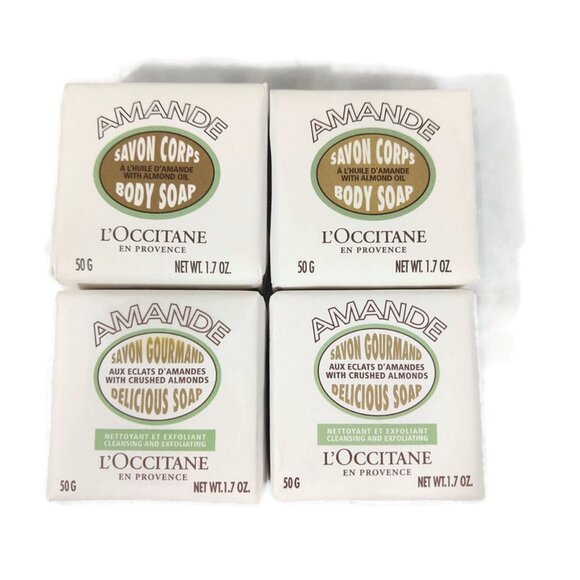 L'occitane Almond Body Soap Set 50G X 4 New - Picture 1 of 4